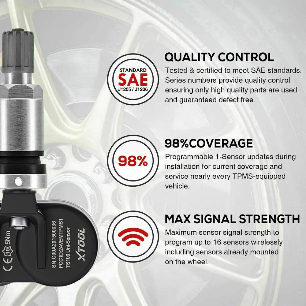 XTOOL TS100 PRO Programmable Universal Tire Pressure Sensor