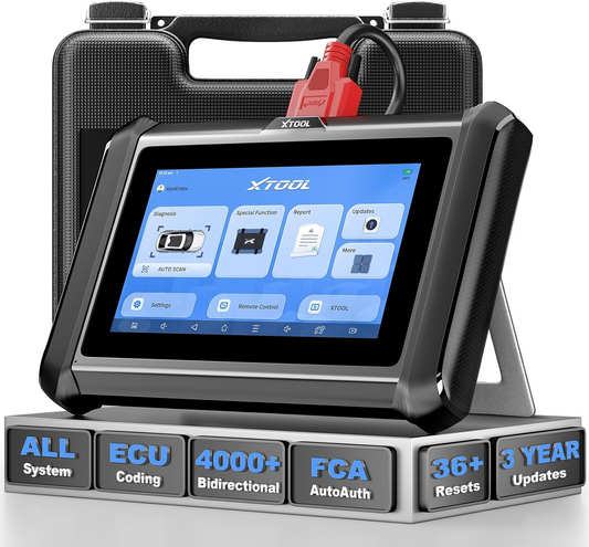 XTOOL D7S OBD2 Scanner Diagnostic Tool 2025 Bidirectional Scan Tool Ver. of D7 with ECU Coding Active Test, FCA, All-System 36+ Resets, Crankshaft Relearn, PMI, V.A.G Guide, DoIP/CAN FD, 3-Yr Update