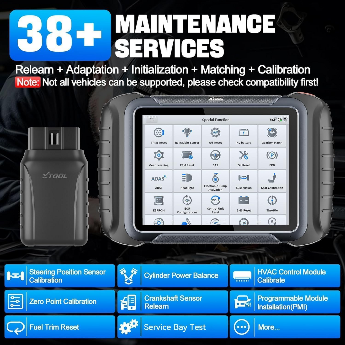 XTOOL D8W Wireless Bidirectional Scan Tool, 2025 OBD2 Scanner with Topology, FCA AutoAuth, 3-Year Updates, ECU Coding, PMI, 38+ Resets, Full Diagnostic Scanner for Car, Crankshaft Relearn, CAN FD/DoIP
