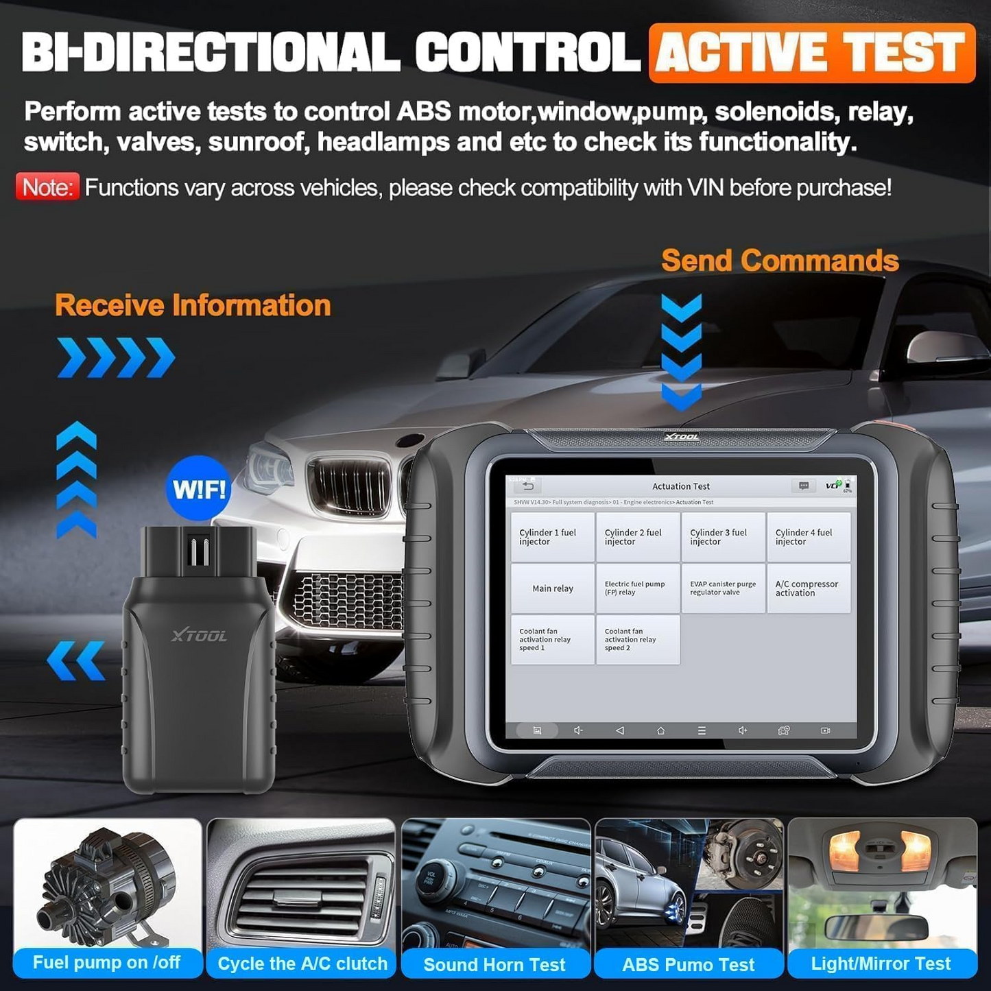 XTOOL D8W Wireless Bidirectional Scan Tool, 2025 OBD2 Scanner with Topology, FCA AutoAuth, 3-Year Updates, ECU Coding, PMI, 38+ Resets, Full Diagnostic Scanner for Car, Crankshaft Relearn, CAN FD/DoIP