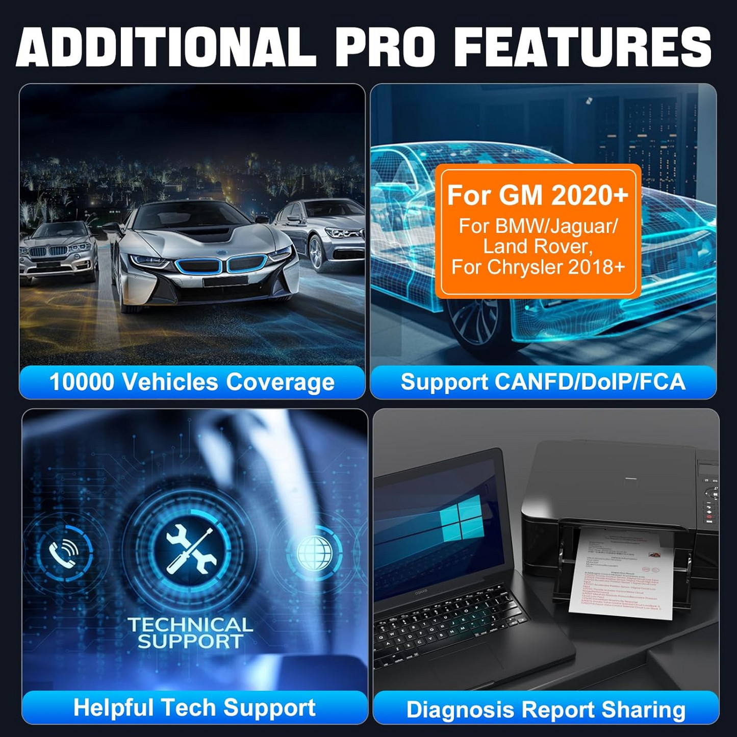 XTOOL D8W Wireless Bidirectional Scan Tool, 2025 OBD2 Scanner with Topology, FCA AutoAuth, 3-Year Updates, ECU Coding, PMI, 38+ Resets, Full Diagnostic Scanner for Car, Crankshaft Relearn, CAN FD/DoIP