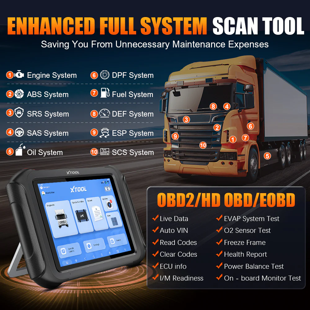 XTOOL D9HD Smart Diagnostic System